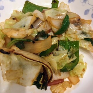 シンプル野菜炒め